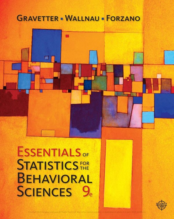 Essentials of Statistics for the Behavioral Sciences 9th Edition
